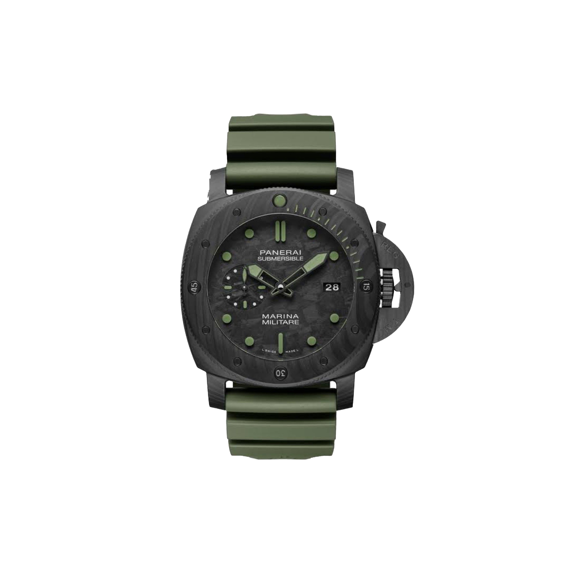 Pa*e*ai submersible marina militarecarbotech watch 47mm pam00961